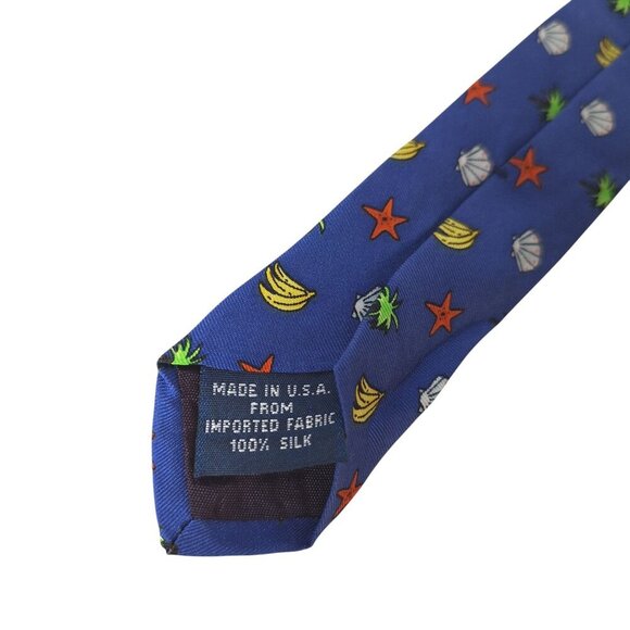 Old Navy Silk Necktie Banana Palm Tree Tropical - Picture 8 of 8